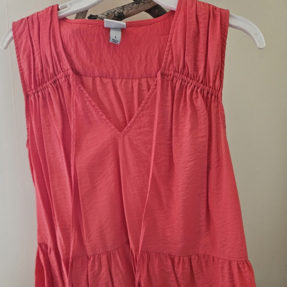 Tiered Sleeveless Blouse